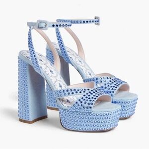 Hill House Home The Party Platform Blue Rhinestone*NWT*